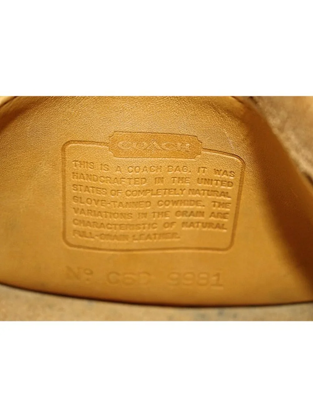 Coach Vintage - Watson Crossbody Bag 9981 in Yellow, Rare Color - USA 1990s